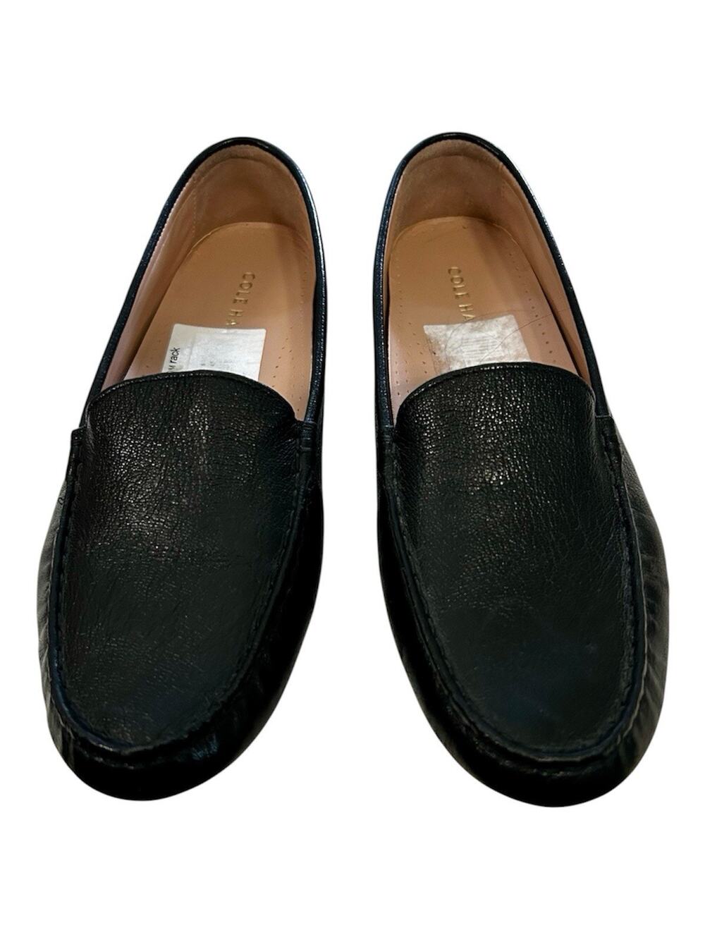 Cole Haan Shoes Womens 7.5 Black Leather Driving Loafers Moccasins Minimalist